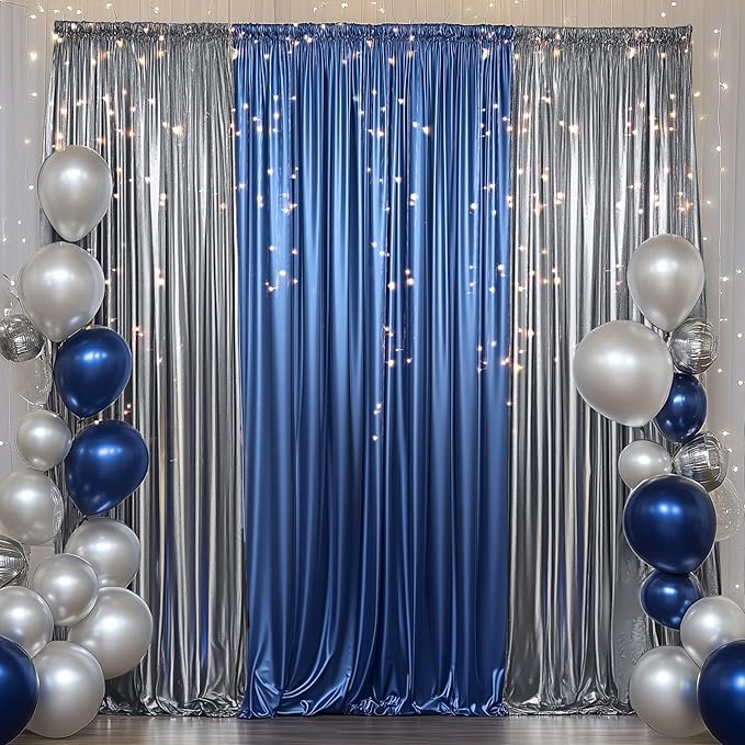 Outpain Thick 30 ft x 10 ft Black Black Sequin Backdrop Curtain for Parties, Wrinkle Free Glitter Photo Backdrop Drapes 6 Panels 5x10ft Black Black Back Drop Cloth for Wedding Photography Background