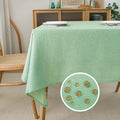 NLMUVW Light Green Linen Tablecloth Rectangle, Sage Table Cloth Farmhouse Textured Table Cover for Kitchen Dining Coffee, 54 X 78 Inch