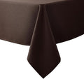 Biscaynebay Textured Fabric Tablecloths 70x120 Inches Rectangular, Brown Water Resistant Tablecloths for Dining, Kitchen, Wedding and Parties etc. Machine Washable