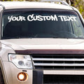 Custom Windshield Decal - Custom Decals for Cars, Truck, Window Lettering - UV Resistant Window Decals for Vehicles - Custom Car Decal Text Banner - Custom Windshield Sticker, Car Truck, SUV