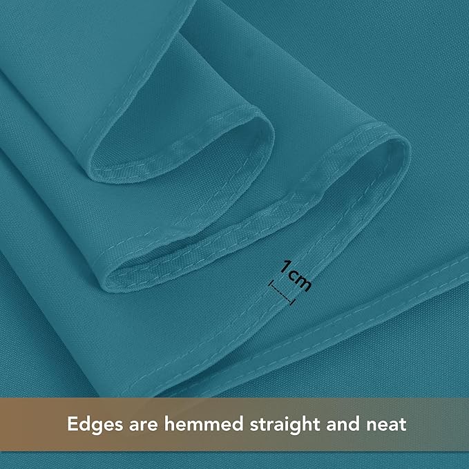 sancua Square Tablecloths 54x54 Inch, 2 Pack - Teal Fabric Table Cloth for Square or Round Tables, Washable Polyester Table Cover for Dinner, Holiday Party, Decorative Display Tables