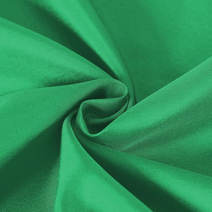 120 inch Round Tablecloth Washable Polyester Table Cloth Decorative Table Cover for Wedding Party Dining Banquet（120 inch,Emerald）