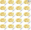 Minetom 20 Pack Fairy Lights Battery Operated String Lights, 8 Modes & Timer, 7ft 20LED Warm White Waterproof Silver Wire Twinkle Lights, Firefly Starry Moon Lights for Mason DIY Christmas Wedding