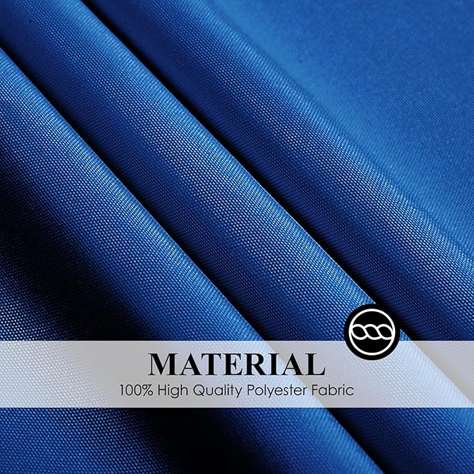 Round Tablecloth 6 Pack 108 Inch Royal Blue Tablecloths Washable Decorative Linen Polyester Table Clothes Cover for Dining Table Banquets Buffet Parties and Wedding