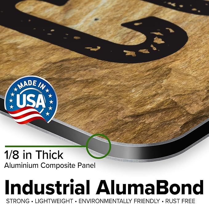 Custom Sign, Custom Street Sign, 11 Font Colors, 13 Font Styles, 4 Hole Options, 22 Sizes, 12x48 Inches, Rust Free DiBound, Fade Resistant, Made in USA by My Sign Center (Stone)