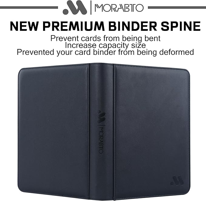 Card Binder 9 Pocket,Trading Card Binder Holds up to 360 Cards with 20 Sleeves,Zipper Card Holder Album Compatible with TCG Card/Game Cards/Sports Card
