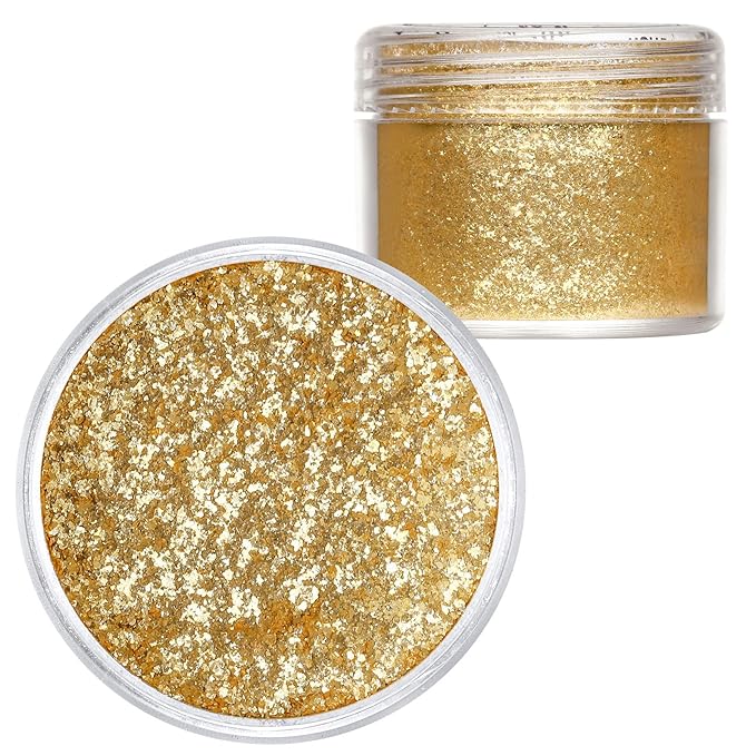 HomeHere Edible Luster Dust Food-Grade Glimmer Powder Glitter for Cake Decorating 7g, Disco Diamond Dust, Edible Sprinkle Glitter for Cocktails Drinks Baking Candy Dessert Chocolate Vegan Tasteless