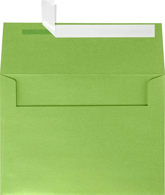 LUXPaper A7 Invitation Envelopes | Peel & Press | 5 1/4" x 7 1/4" | Fairway Metallic | 80lb. Text | 500 Qty