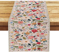 OYIMUA Boho Floral Summer Table Runner 13 x 36 Inches Colorful Flower Runners for Tables Rustic Spring Decorations for Home Indoor Outdoor Party Decor