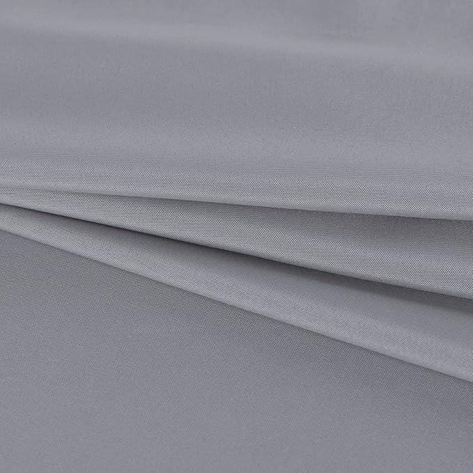 Fitable Square Tablecloth 60x60 inch Tablecloth Stain and Wrinkle Resistant Washable Polyester Table Cloth for Buffet Parties and Camping, Light Grey