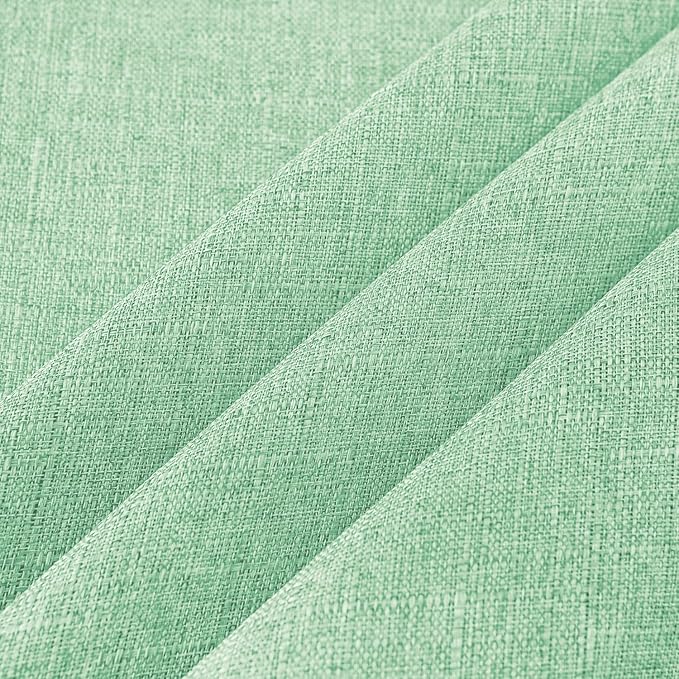 NLMUVW Light Green Round Tablecloth 36 Inch, Small Linen Table Cloth Rustic Farmhouse Table Cover for Kitchen Dining Coffee