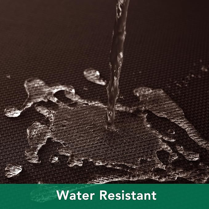 Biscaynebay Textured Fabric Square Tablecloth 70x70 Inch, Brown Water Resistant Card Table Cloth Folding Table Cover for Dining, Kitchen, Wedding and Parties etc. Machine Washable