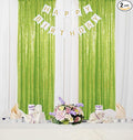 ShinyBeauty Sequin Backdrop Green 2FTx8FT 2 Pieces Olive Green Backdrop Panels Shimmer Backdrops for Parties Graduation Background Christmas Decoration