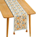 ISAENNE Designer Bohemian Elegant Linen Table Runner 71 Inches Long,Floral Pattern Duable Decor Table Runners for Dining Tables,Thanksgiving,Kitchen Tables,Christmas,12"*71"-Estevan B