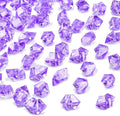 DomeStar Purple Fake Ice Rocks, 150PCS Acrylic Gems Crystals Plastic Diamonds Centerpiece for Vase Fillers Wedding Party Table Scatter