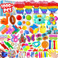 1000Pcs Bulk Party Favors for Kids, Fidget Toys Pack,Stocking Stuffers, Treasure Box Chest, Birthday Party, Classroom Carnival Prizes, Pinata Stuffers, Goodie Bag Stuffers, Stress Relief, Sensory Toys