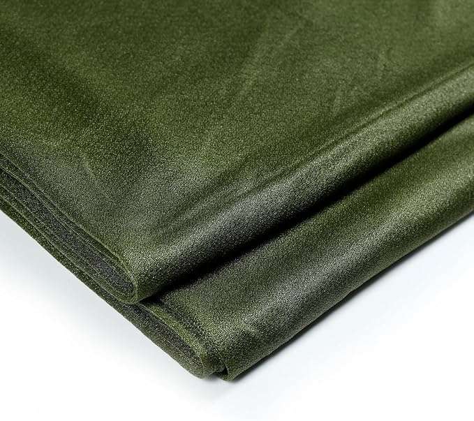 VDS Pack of 2 Panel (30 Inch X 20 Feet) Wedding Arch Draping Fabric Sheer Chiffon Fabric Drapery for Wedding Ceremony Reception Swag Backdrop Canopy Chuppah ARBO Altars Decoration (Olive)