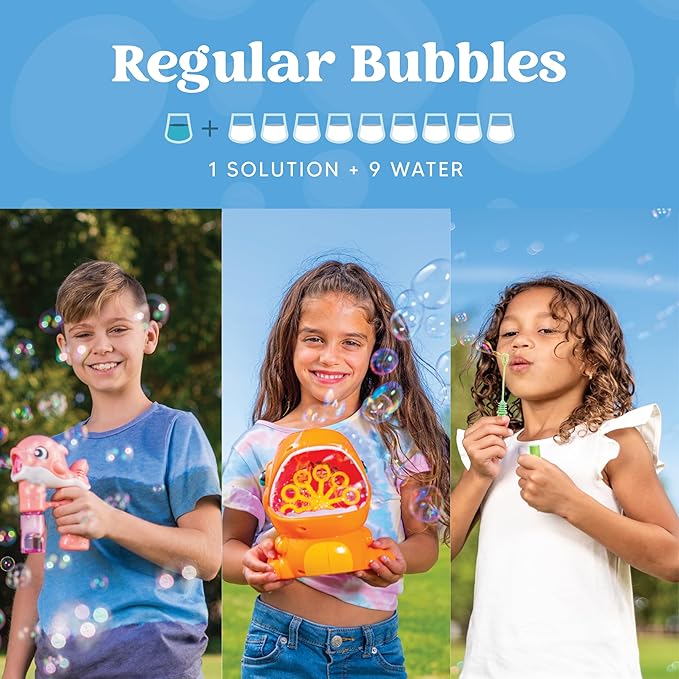 JOYIN 32 oz Bubble Solution Refills (Close to 1L/ 2.5 Gallon), Concentrated Solution for Bubble Machine, Wands, Blower, Easter (Red)