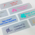 Personalized Satin Sewing Labels for Knitting, Quilting and Sewing Crafts 3/4" x 2 1/2" (20mm x 60mm) (250)