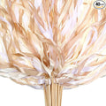 Boao 40 Pieces Mixed Color Ribbon Sticks with Bell, Ribbon Sticks for Stick Party, Streamers for Wedding Birthday Party Celebration Baby Shower Favors(White, Beige, Champagne)