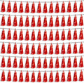 6P Red Foil Fringe Metallic Tassel Streamers Banner Tassel Garland for Parade Floats, Bachelorette, Wedding, Birthday, Graduation, Christmas, Bridal/Baby Shower Party Decorations