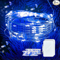 2 Pack 16Ft 50 LED Blue Fairy Lights Mini String Lights Waterproof for Mason Jars Halloween Christmas Parties Wedding Table Centerpieces Decoration