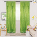 ShinyBeauty 4x10ft Olive Green Sequin Backdrop | 2 Panels Glitter Curtains for Photography, Wedding, Party, and Event Decor