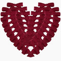 50pcs 1-1/2" Burgundy Satin Ribbon Bows Without Twist Ties Giant Bows for Christmas Holiday Gift Packing&Wrapping (Burgundy)