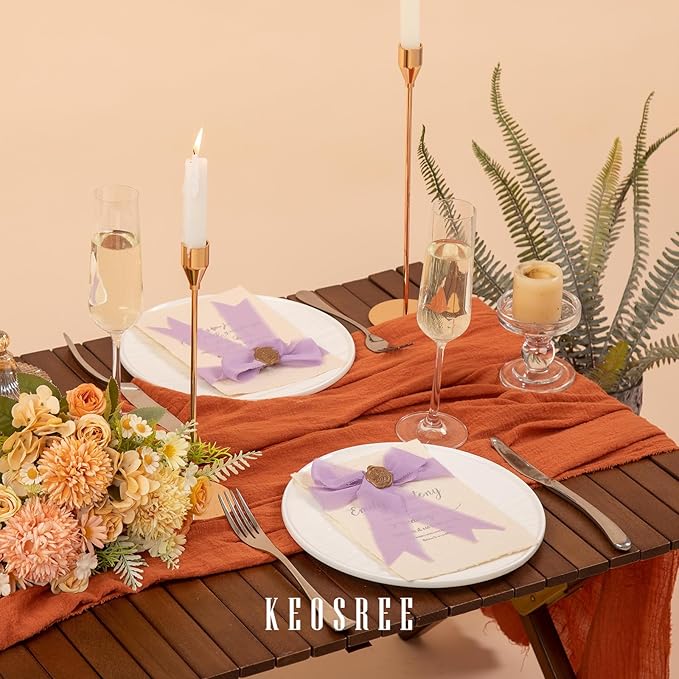 Purple Lavender Dusty Rose Handmade Chiffon Ribbon,1.5" x 21Yd Frayed Silk Ribbons for Wreaths Bridal Flower Bouquet Christmas Gift Wrapping Wedding Decor Invitations Decorations