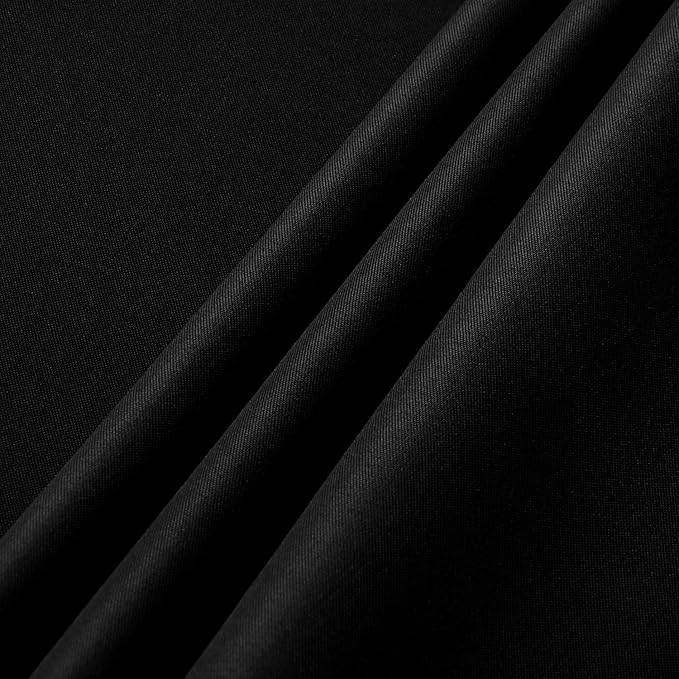 sancua 6 Pack Black Tablecloth 90 x 132 Inch - Rectangle Table Cloth for 6 Feet Tables Stain and Wrinkle Resistant Washable Polyester Table Cover for Dining Wedding Banquet Party Buffet Restaurant