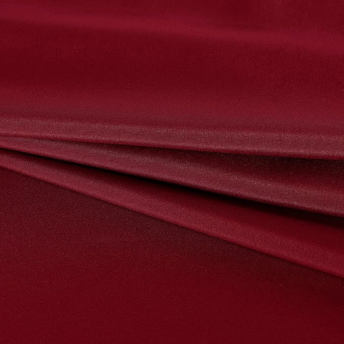 Fitable Rectangle Tablecloth Stain and Wrinkle Resistant Washable Polyester Table Cloth for Buffet Parties and Camping (60x84 inch, Red)