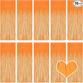 10 Pack Orange Foil Curtain Backdrop 3.2ft x 8.2ft Macaron Tinsel Foil Fringe Curtains Streamer Photo Booth Backdrop for Birthday Party Baby Shower Engagement Wedding Holiday Decor (Macaron Orange)