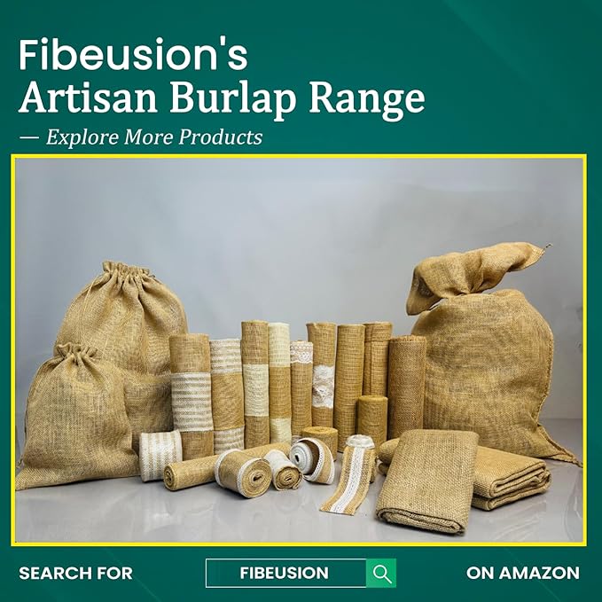 Burlap Table Runners (Pack of 6) – 12”x 108” - No-Fray Finished Edge Premium Quality Natural Table Runner – No Odor, Eco-Friendly Burlap Runner, Perfect for Rustic Table Decor and Other DIY Crafts