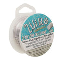 The Beadsmith Wire Elements Craft Wire – Tarnish Resistant, Soft Temper, Round, Brush Silver Color – 0.51mm, 24 Gauge, 10 Yard Spool – Jewelry Making, Wire Wrapping, Floral, & Other DIY Crafts
