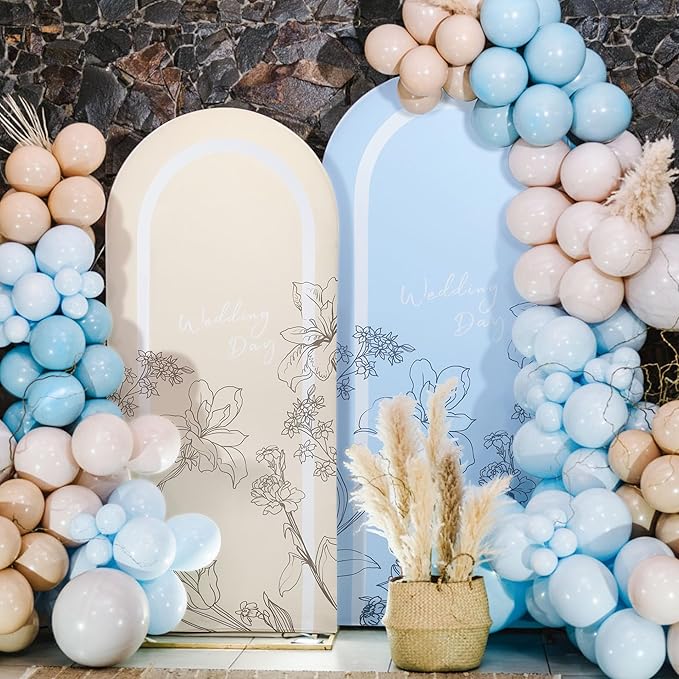 Wedding Arch Cover Spandex Arch Backdrop Cover Stretchy Backdrop for Wedding Birthday Party Decoration Baby Shower