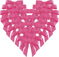 50pcs 1-1/2" Mini Hot Pink Satin Ribbon Bows Without Twist Ties for Crafts Gift Wrapping Packing Christmas Decoration (Hot.Pink)