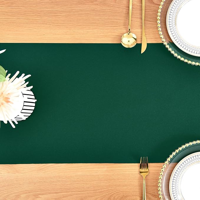 Farmhouse Green Table Runner Dining Table Runners 72 Inches Long Coffee Table Runner for Dresser Living Room Bedroom Holiday Party Banquet 12X72 Inch