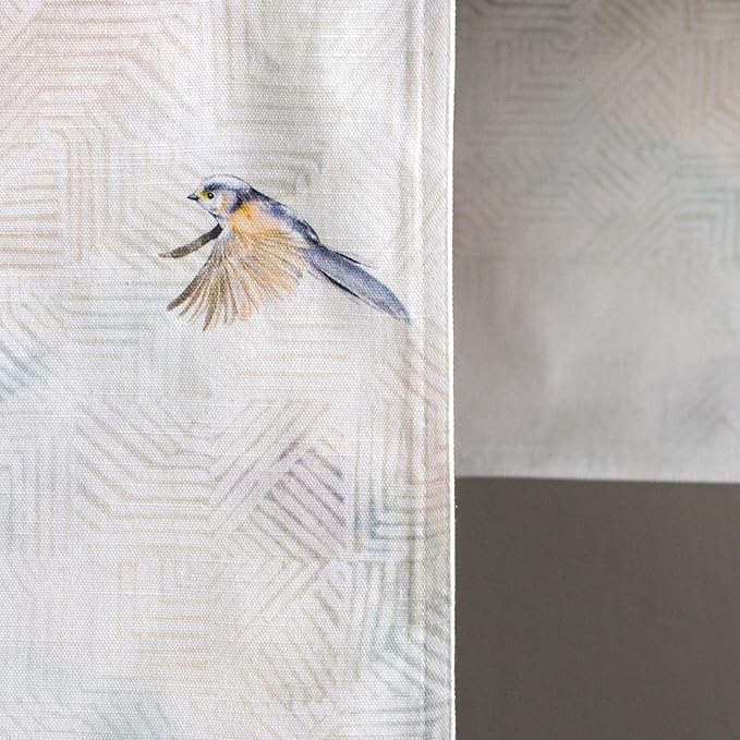 Maison d' Hermine Table Runner 100% Cotton Double Layer Table Runners 108 inches Long Decorative for Home Kitchen Dining Party Wedding Bridal Shower Spring Summer (Flying Birds, 14.50" x 108")