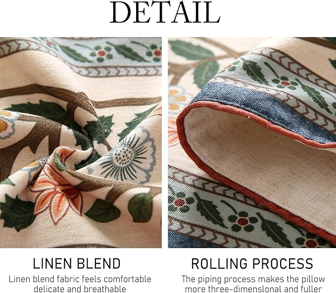 ISAENNE Designer Vintage Elegant Linen Extra Long Table Runner 118 Inches,Colorful Flower Pattern Soft Table Runners for Dining Tables,Thanksgiving,Kitchen Tables,Christmas,12"*118"-Naples C