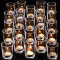 DARJEN 24Pcs Clear Votive Candle Holders- Clear Tea Lights Candle Holder, Glass Candle Holders Bulk for Wedding Centerpieces, Party Decor & Table Centerpiece