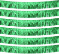 Green Foil Fringe Garland 10FT 6packs, Metallic Foil Tinsel Fringe Banners for Parade Float Decorations Wedding, Birthday Party Graduation (six Green)