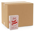 Snappy 3J Red & White Striped Close Top Popcorn Boxes for Movie Night Supplies, Popcorn Boxes Bulk 500 Count, Movie Night Popcorn Boxes 1.25 oz. Capacity, 4.625" x 2" x 7.5" Popcorn Containers