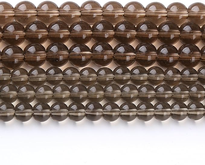 Tawny Glass Stone Beads Gemstone Round Crystal Energy Jade Beads Stone Beads for Jewelry Making DIY Bracelet Necklace Jewelry Making 1 Strand 15.5inch 38PCS 10MM