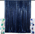 ShiDianYi 4FTX6FT-Navy Blue-Sequin Photo Backdrop, Wedding Photo Booth,Photography Background (Navy Blue)