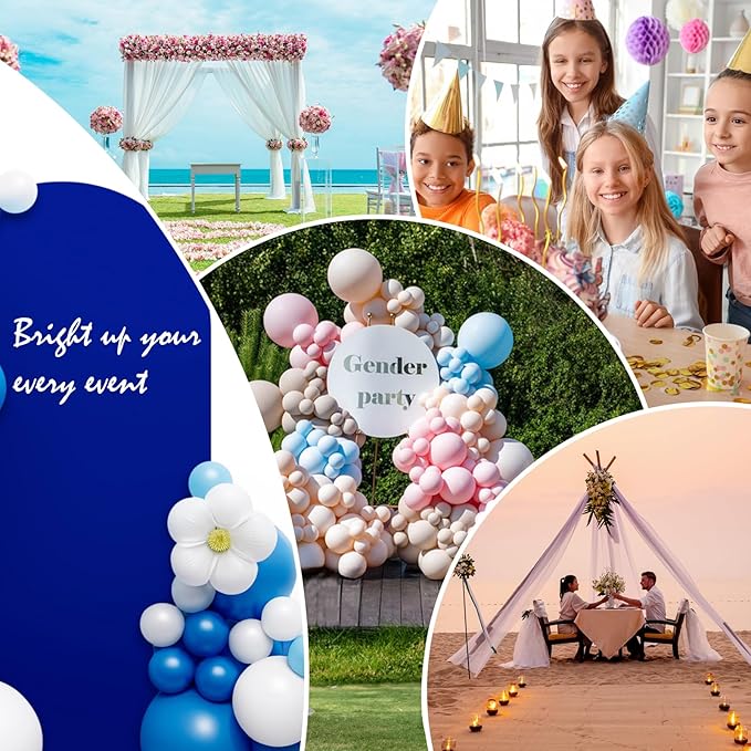 LEBENGURU Upgraded 7.2FT Wedding Arch Cover, Royal Blue Spandex Fitted Arch Backdrop Cover, Round Top Chiara Stand Covers for Birthday Party Baby Shower Banquet Balloon Décor