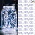 kolpop 30 Pack LED Fairy Lights Battery Operated, 7FT 20 LED Mini Twinkle String Lights Battery Powered Waterproof for Christmas Mason Jars Party (Cool White)
