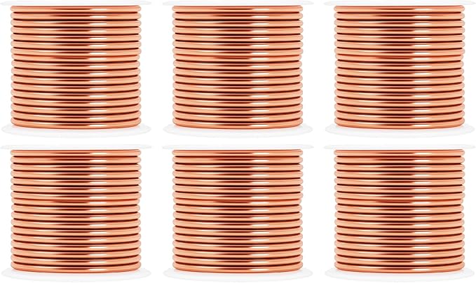 Mandala Crafts 10 Gauge Anodized Aluminum Craft Wire for Jewelry Making - 120 FT Colored Flexible Rose Gold Combo Wire - Bendable for Bonsai Armature Crafting Sculpting