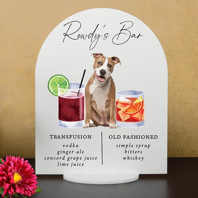 Pet Signature Drink Wedding Signs