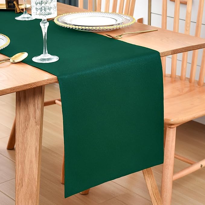 Farmhouse Green Table Runner Dining Table Runners 72 Inches Long Coffee Table Runner for Dresser Living Room Bedroom Holiday Party Banquet 12X72 Inch