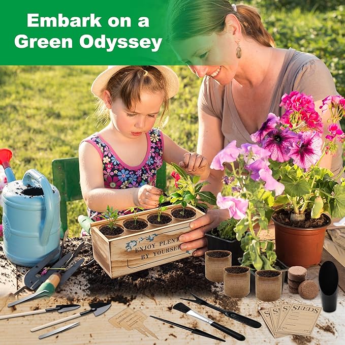 Bonsai Tree Starter Kit, Indoor Bonsai Tree Kit Meeting Planting and Caring Needs Curated Design for A Complete Gardening Experience for Enthusiasts